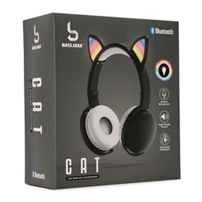 Color-Change LED Cat Ear Bluetooth® Headphones With Mic