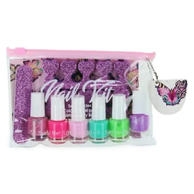 Butterfly Nail Kit With 6 x Nail Polish