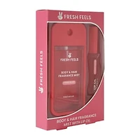 Fresh Feels Cherry Glaze Body & Hair Fragrance Mist With Lip Oil