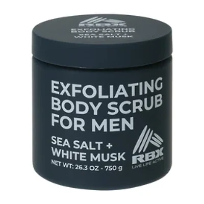 RBX Exfoliating Sea Salt+White Musk Body Scrub For Men 26.3oz