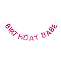'Birthday Babe' Happy Birthday Banner 6ft