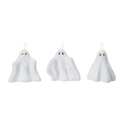 Halloween Ghost LED Candles 3-Piece Set