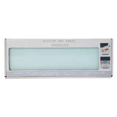 Desktop Dry Erase Organizer 13.9in x 4.75in
