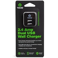U Youse™ 2.4 Amp Dual USB Wall Charger