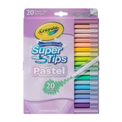 Crayola® Super Tips Pastel Washable Markers 20-Count