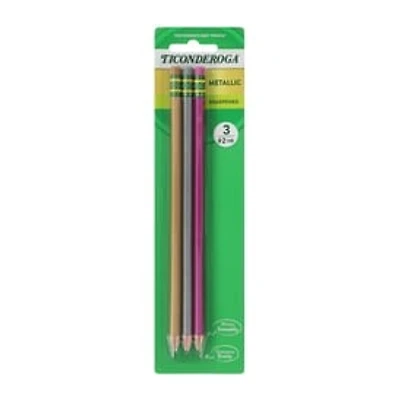 Ticonderoga® Metallic Pencils 3-Pack (Styles May Vary)