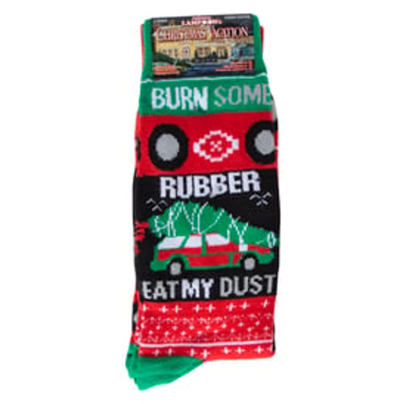 2-Pack Young Mens Holiday Movie Crew Socks - National Lampoon’S Christmas Vacation™