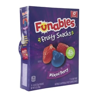 Funables™ Mixed Berry Fruity Snack Packs 10-Count