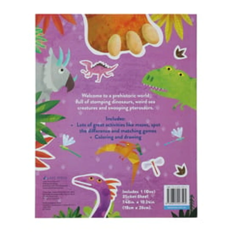 Dinosaur Activity Book With Puffy Stickers