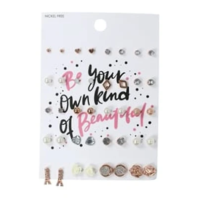 20-Pair Stud Earrings Set - Your Own Kind Of Beautiful