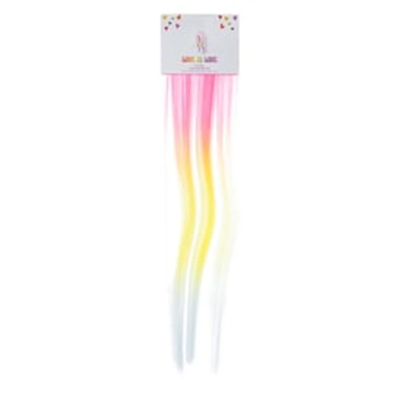 Pride Rainbow Faux Hair Extensions 2-Count