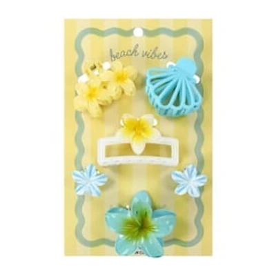 Beach Vibes Claw Clips 6-Pack