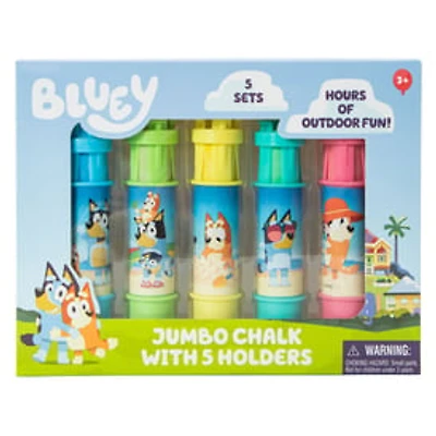 Bluey™ Jumbo Chalk With Holders 5-Pack