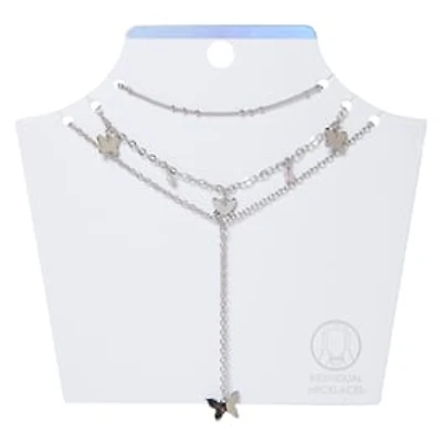 Butterfly Layered Y-Necklace