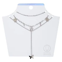 Butterfly Layered Y-Necklace