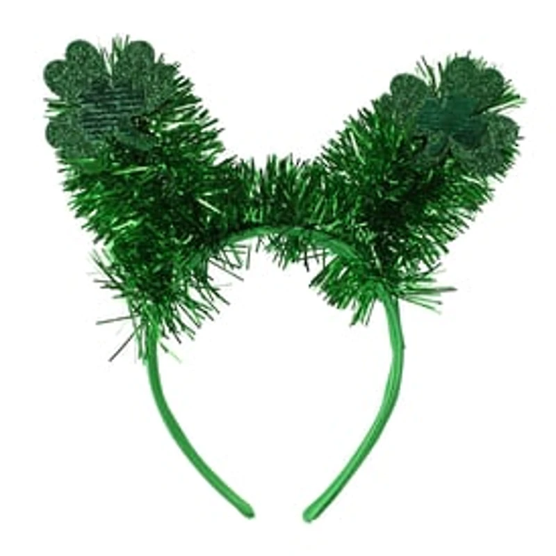 St. Patrick's Day Tinsel Shamrock Headband