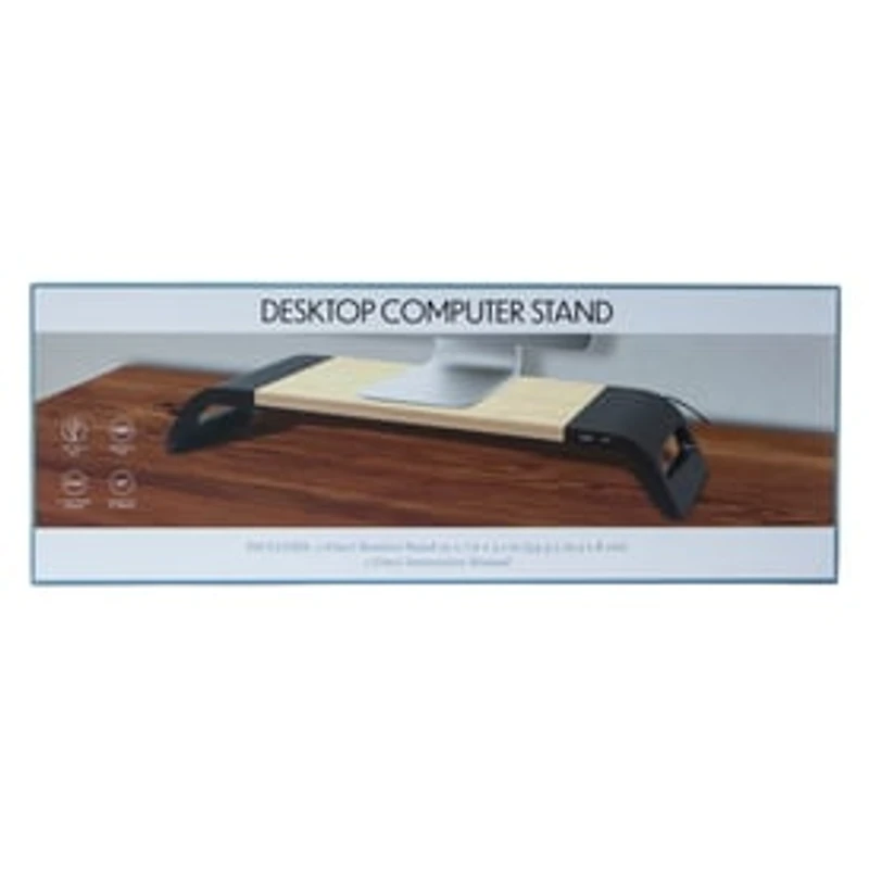 Desktop Computer Monitor Stand With Charging Ports 21in x 7.6in