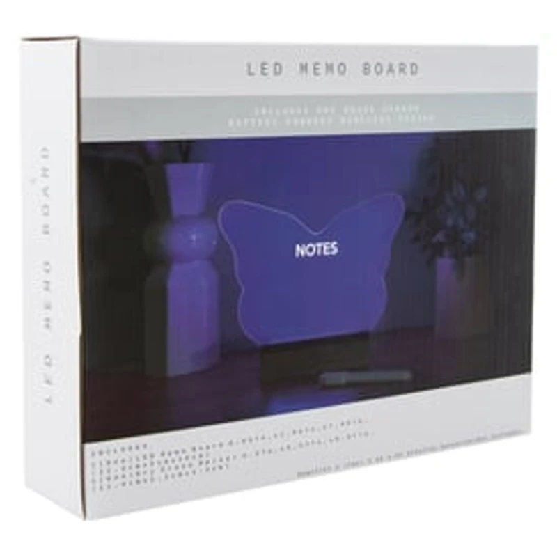 LED Dry Erase Memo Board 8.86in x 7in