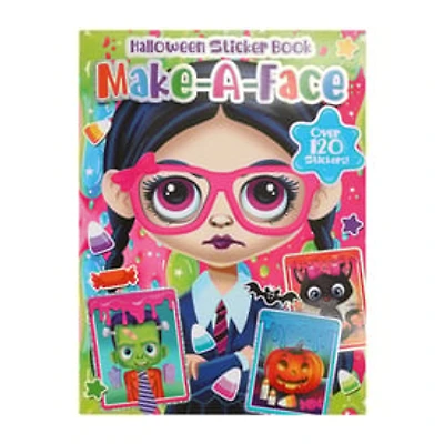 Make-A-Face Halloween Sticker Book