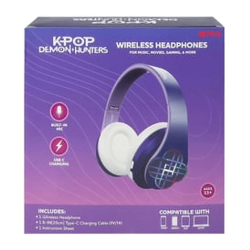 Netflix KPop Demon Hunters Wireless Headphones