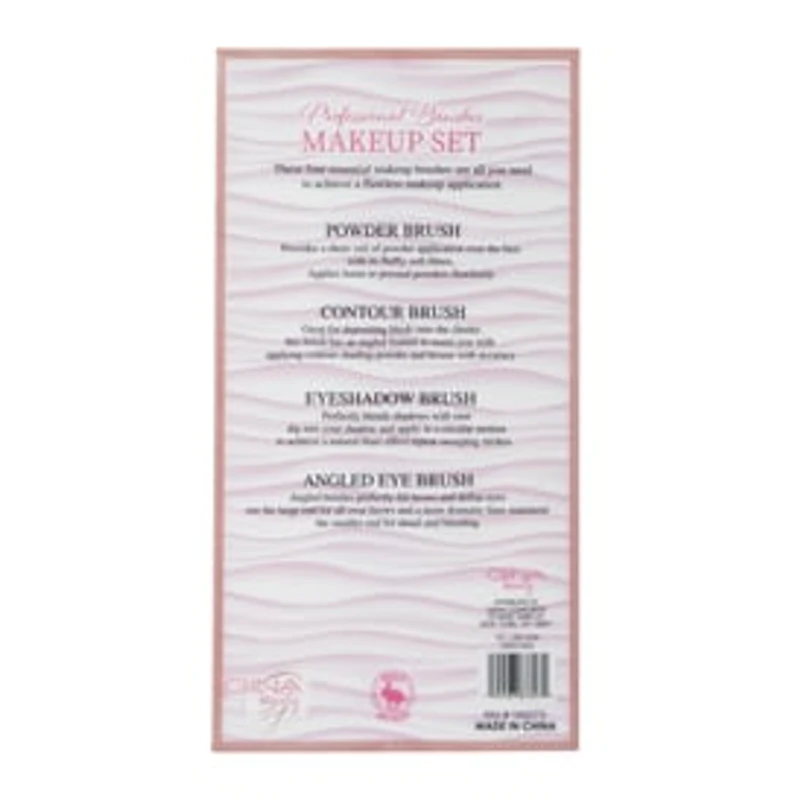 Gina Beauty™ Makeup Brush Set 4-Count - Pink