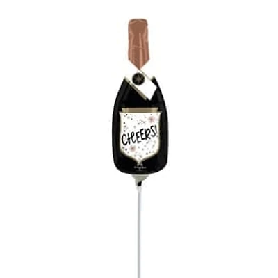 Cheers Champagne Bottle Stick Balloon 14in