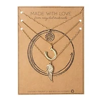 Made With Love Recycled Material Necklaces 4-Piece Set