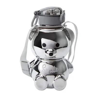 Silver Bear Smile Hydration Bottle 33oz