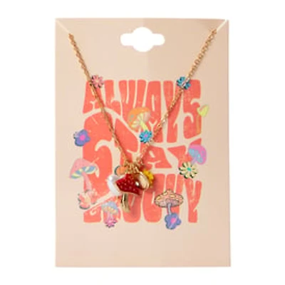 Groovy Mushroom Charm Necklace