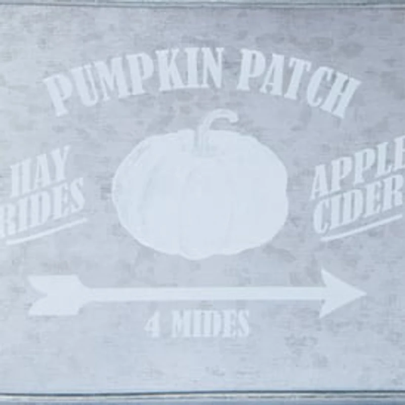 Pumpkin Patch' Galvanized Metal Tub 15.2in x 10.3in