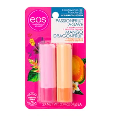 Eos® Passionfruit Agave & Mango Dragonfruit Lip Balm 2-Pack
