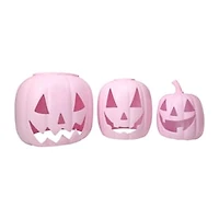 Pink Halloween Stacking Pumpkin