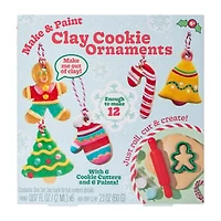 Christmas Make & Paint Clay Cookie Ornaments Set