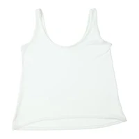 Juniors White Hacci Tank Top