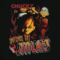 Chucky Snitches Get Stitches Graphic Tee