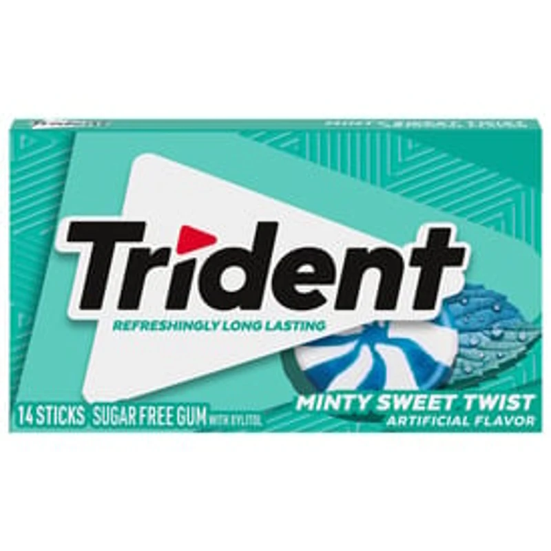 Trident® Minty Sweet Twist Sugar-Free Gum - 14 Sticks