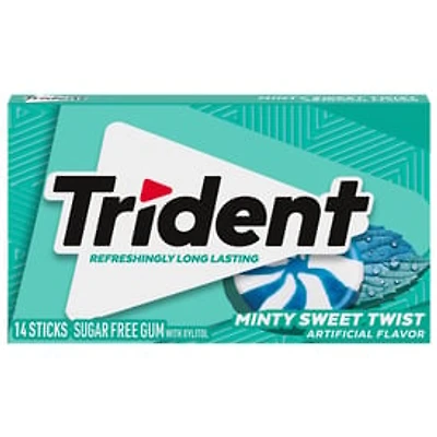 Trident® Minty Sweet Twist Sugar-Free Gum - 14 Sticks