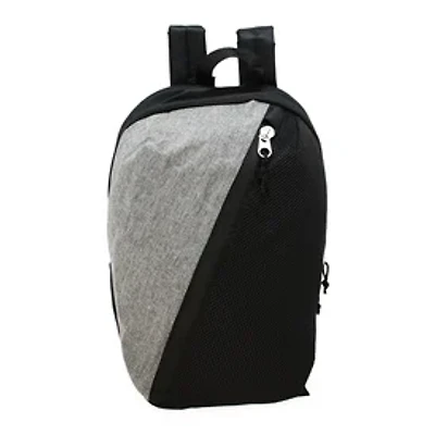 Asymmetrical Backpack With Tablet Pocket 16in - Gray/Black
