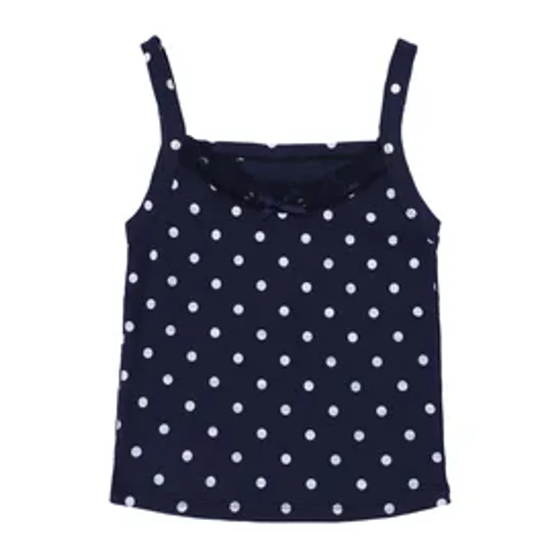 Juniors Polka Rib Tank Top