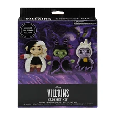 Disney Villians Crochet Kit 3-Pack
