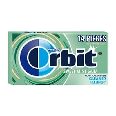 ORBIT Gum Sweet Mint Sugar Free Chewing Gum, Single Pack, 14 Piece