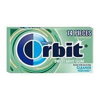 ORBIT Gum Sweet Mint Sugar Free Chewing Gum, Single Pack, 14 Piece