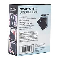Portable Mini Luggage Fan & Mirror 3.1in x 4.37in