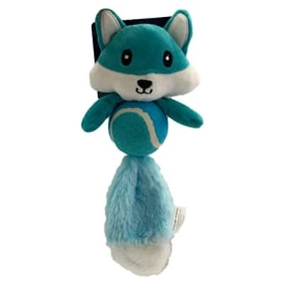 Fox Plush Pet Toy With Tennis Ball