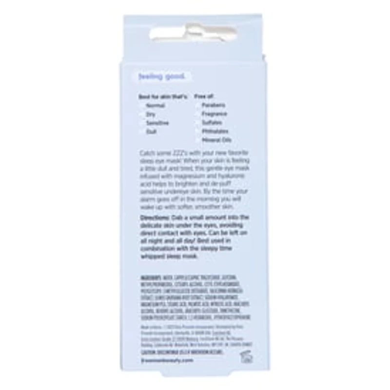Freeman® Sleepy Time Whipped Eye Mask 0.5oz