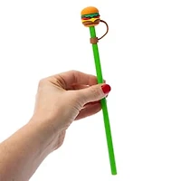 Reusable Straws With Removable Toppers 4-Pack