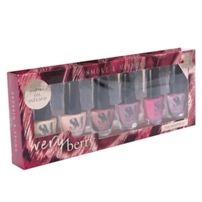 Smoke & Mirrors Very Berry Nail Polish 6-Piece Set