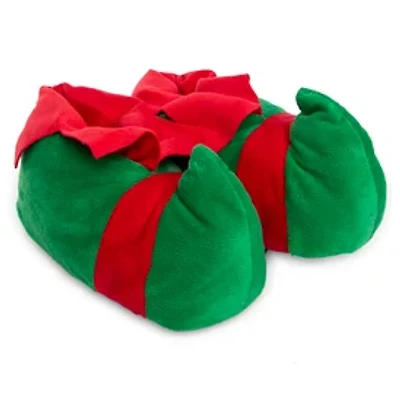 Holiday Plush Elf Shoe Slippers