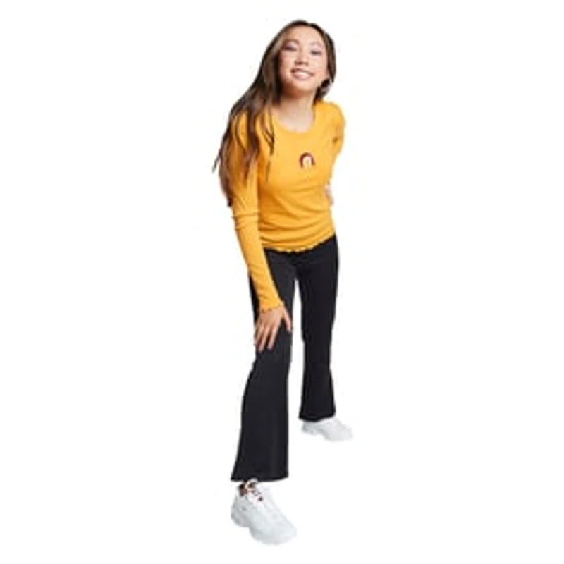 Juniors Kick Flare Pants - Black
