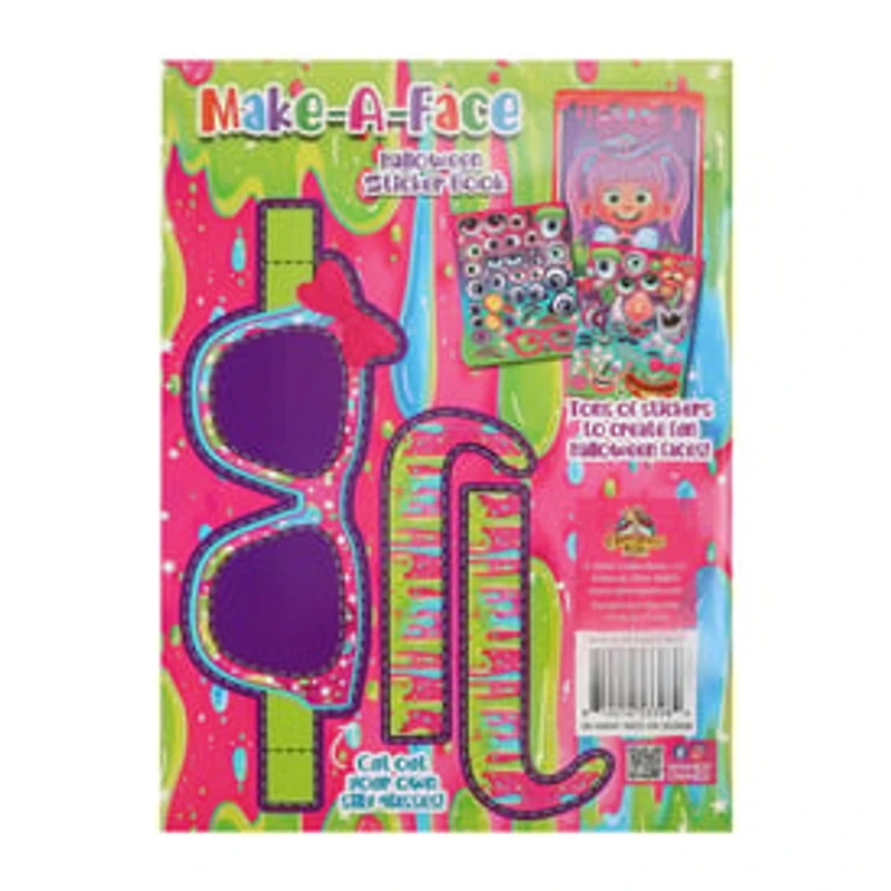 Make-A-Face Halloween Sticker Book